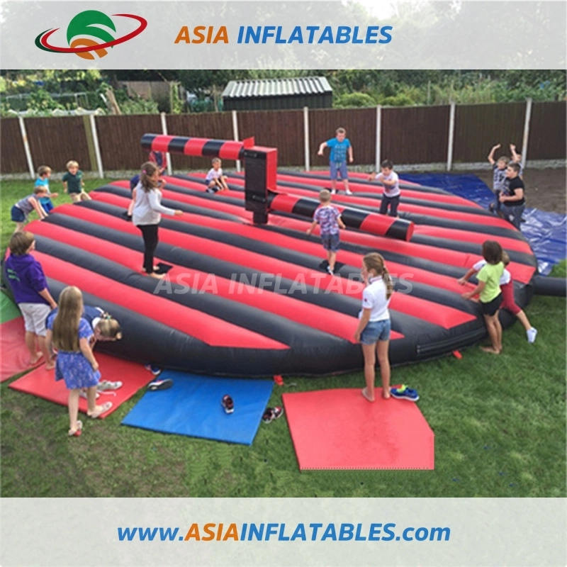 Inflatable Challenge Game Red Sweeper Wipeout Eliminator Infosweep Machine