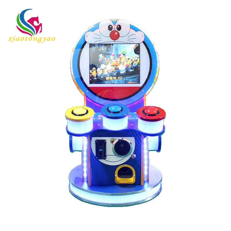 Coin Pusher Kids Unique and Simulator Sound Talent Drum Game Machine