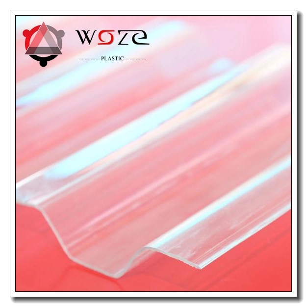 UV Resistant Corrugated Transparent Clear Colored Rain Cover Plastic PC Roofing Sheet for Shed Building Material