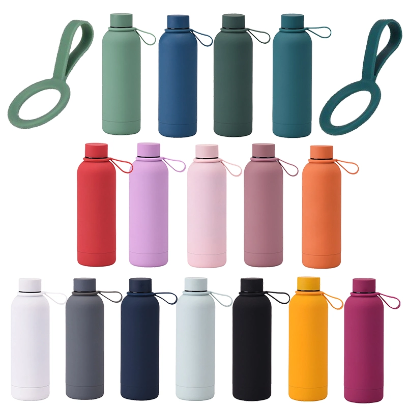 Factory Supply Double Wall Vacuum Insulated Stainless Steel Small Mouth Sports Outdoor Fitness Gym Water Bottle