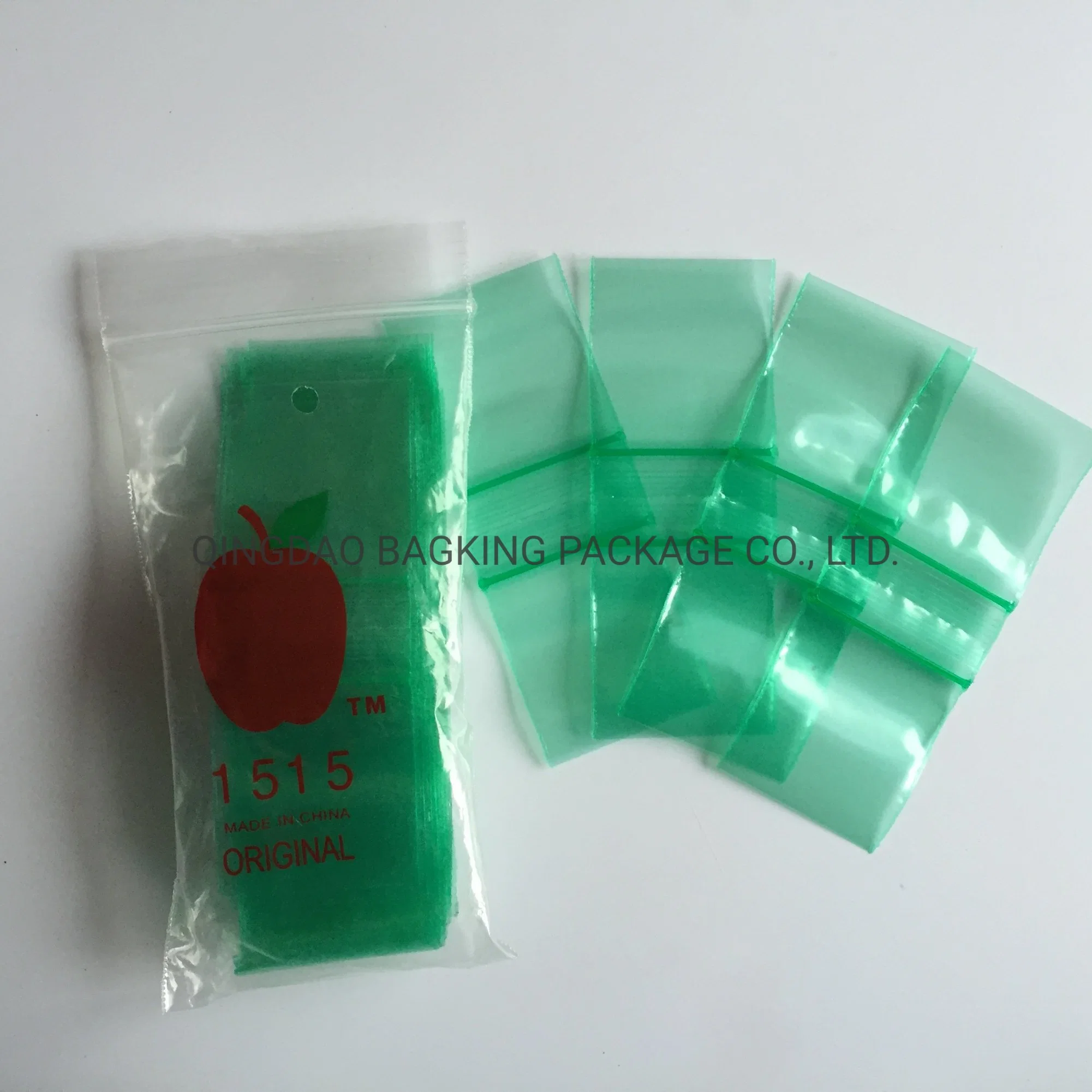 Custom Cheap LDPE Apple Baggies Small Plastic Packing Mixed Mini Zip Lock Resealable Baggy Plastic Package with Zipper