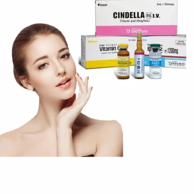 Vitamina C Cindella Glutatione ácido ascórbico pele Whitening injeção pele Branqueamento