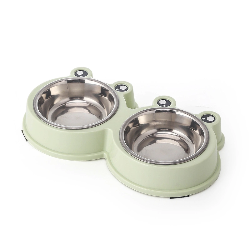 Tc3018 Easy Clean Cats No Spill Double Non-Skid Stainless Steel Bowl