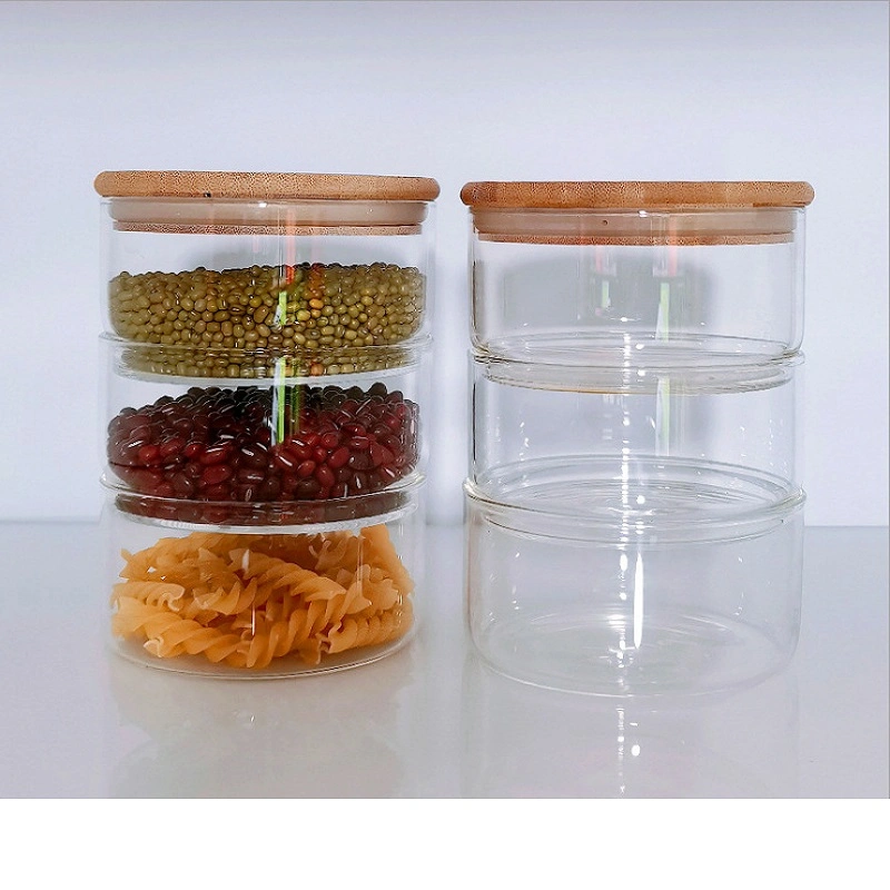 Chine Miel/Confiture/Cornichons/Café/Bougie/Bocal en verre de stockage alimentaire de cuisine multifonctionnel Pudding/Yaourt/Thé/Fabricant de récipient en verre de borosilicate élevé