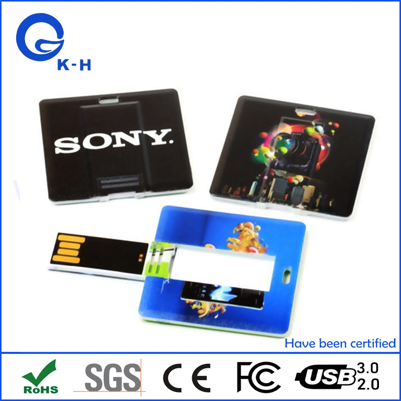 محرك أقراص USB 2.0 3.0 Flash Card من نوع بطاقة مربعة للحصول على هدية