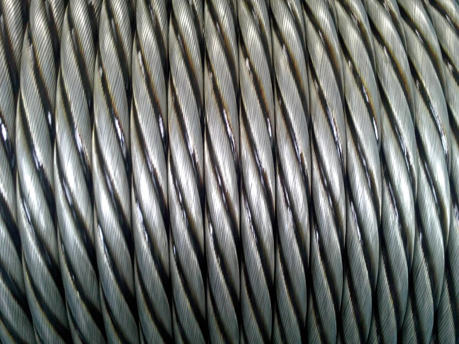 4V*48-FC Galvanized Steel Wire Rope for Lifting by Crane