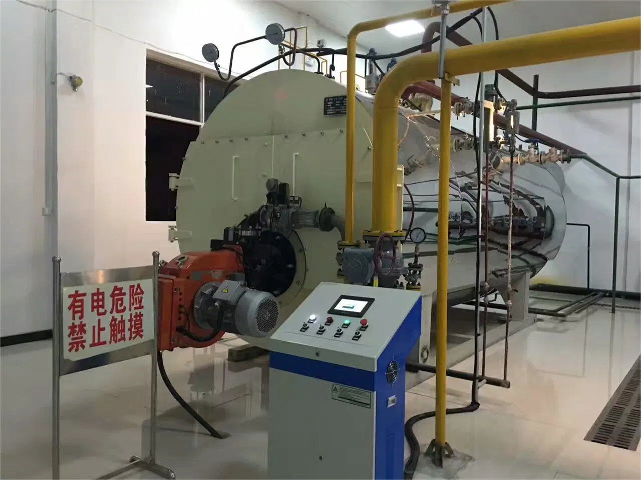 1t Waste Oil Heavy Oil Diesel Burner Fired Steam Boiler