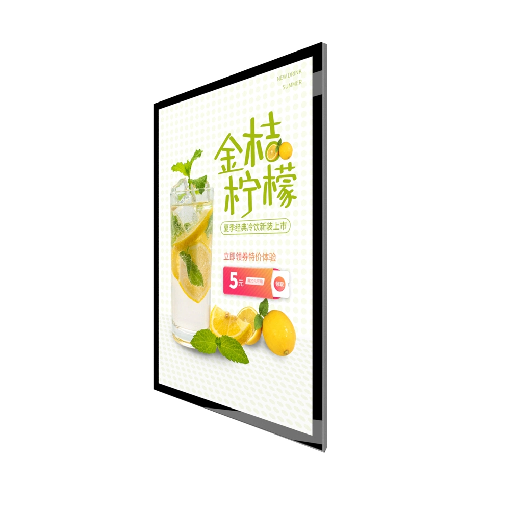 LED Light Poster Advertising Light Box for Restaurant Cinema Marketing Products LED Poster Frame LED Slim Light Box