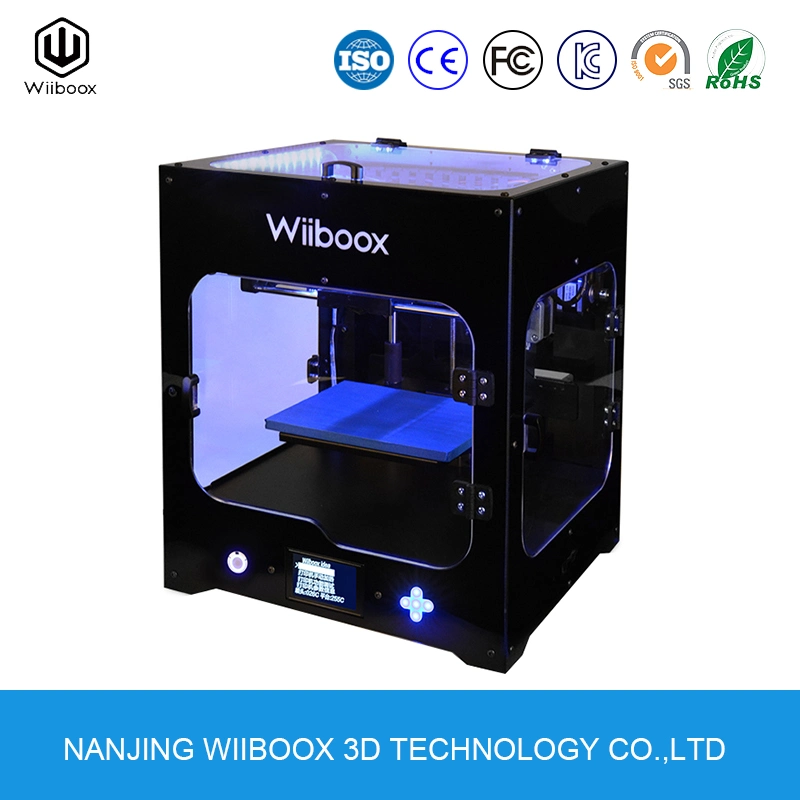 Empresa Wiiboox2 de alta precisión de nivelación automática Máquina de prototipado rápido de la impresora 3D de escritorio