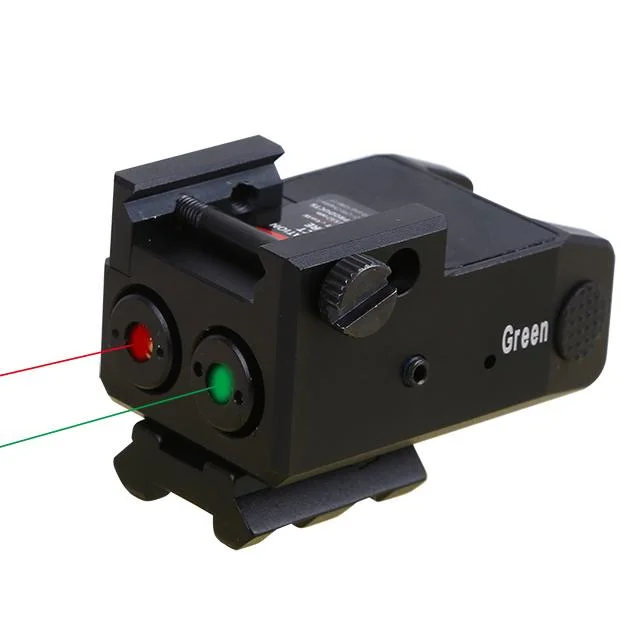 Mira laser dupla recarregável USB com laser roxo e. Green Laser Sight Combo para Gun