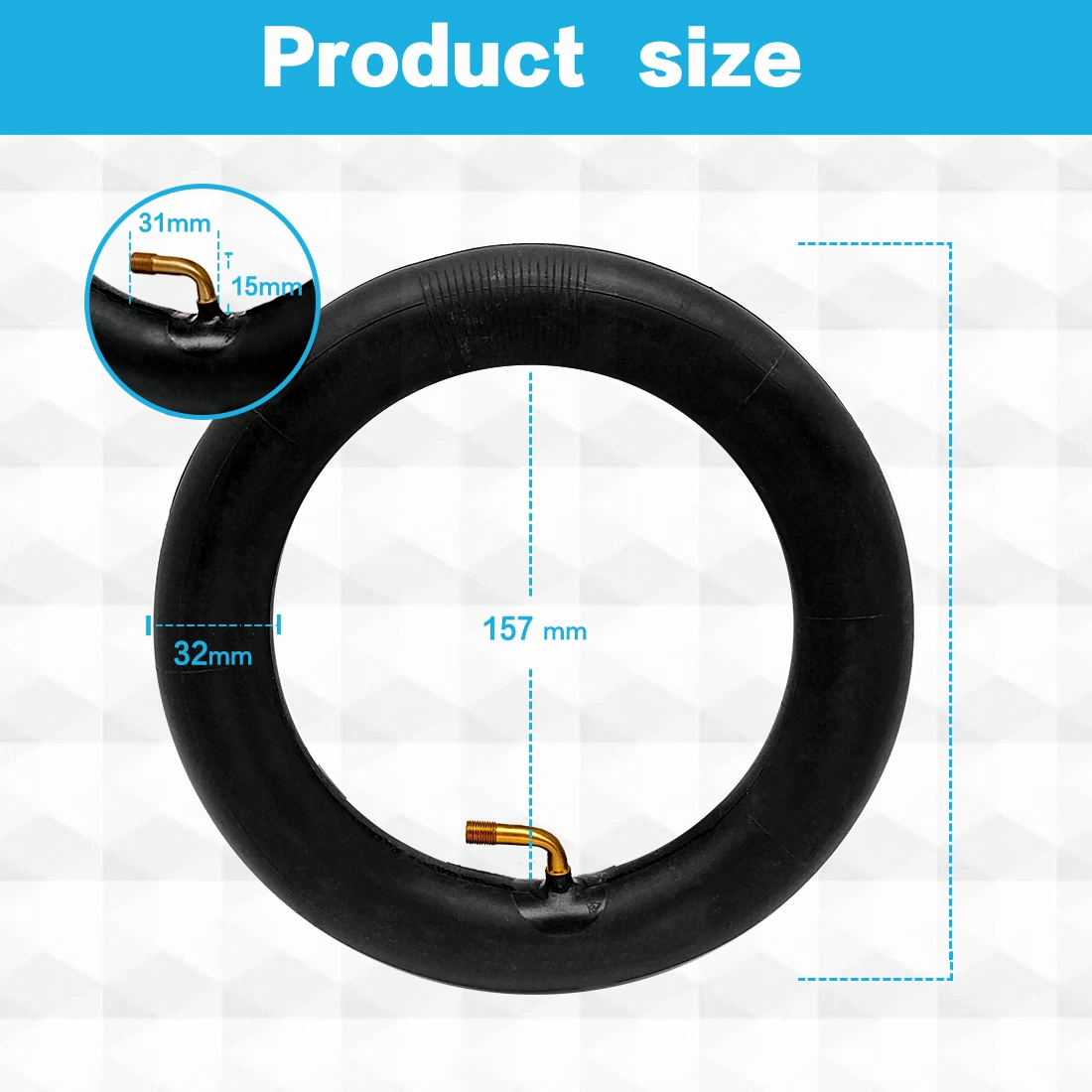 Soviny (2-Pack) 10 Inch Inner Tube 10X2.125 Inner Tubes for 10 Inch Self-Balancing, Electric Scooter, Bikes Trikes, Strollers Accessories