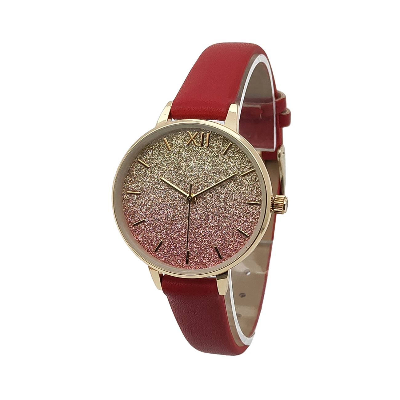 Mix Color Start Guadual Change Dial Glitter Quartz Watch Exchengable Strap