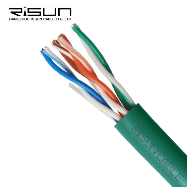 Cabo de rede Ethernet LAN de 4 pares em PVC/PE/LSZH Cat5/Cat5e Para interior/exterior