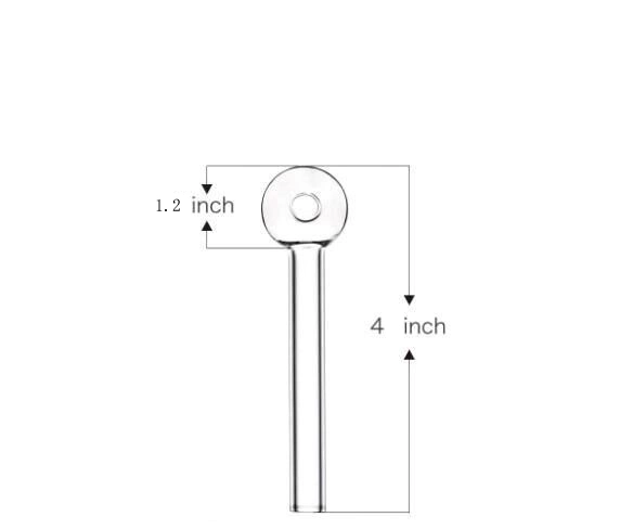 4" стеклянный Oil Burner Pyrex оптом для курения стекла Водопроводные трубы Hookah DAB Rig