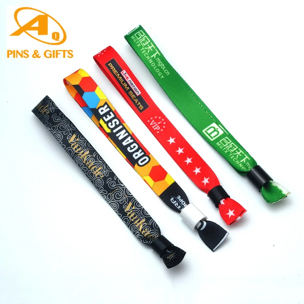 Manufacturer Cheap Price Custom Baby Debossed Basketball Sport Silicon Key Holder Crossfit Israel Religious Print Fabric Wristband Woven Bracelet