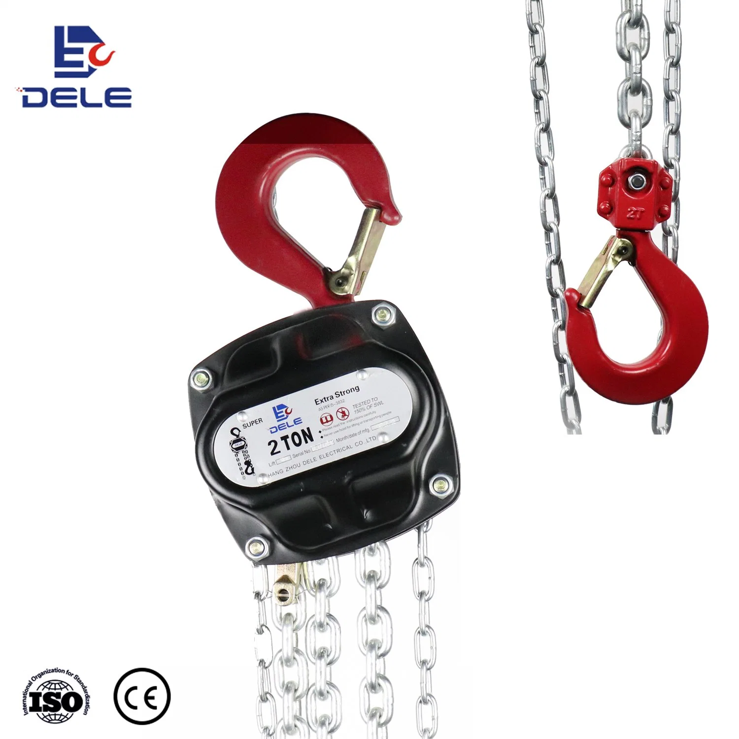 Hangzhou Dele Df Manual Hand Lifting 2ton Chain Hoist Chain