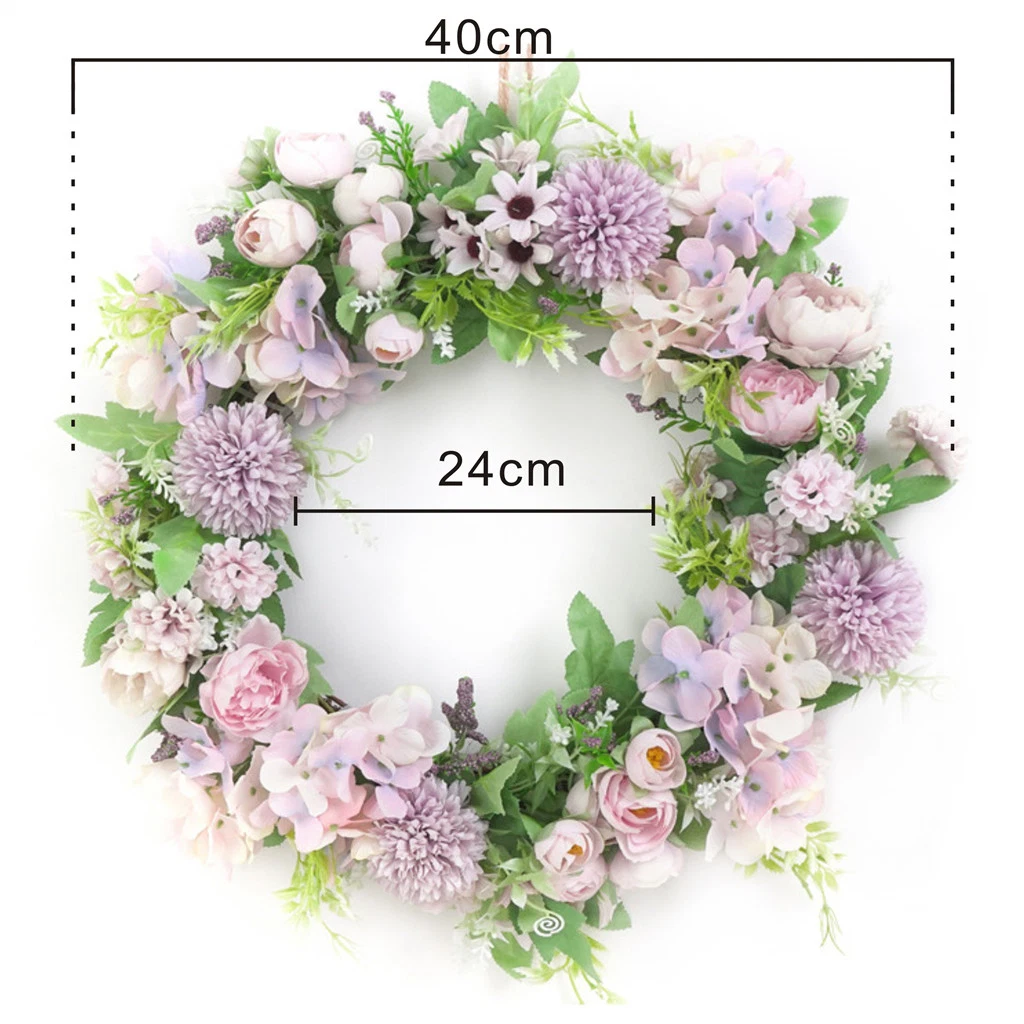 Handmade Decorative Flowers Wreaths Flower Garland for Wedding Party