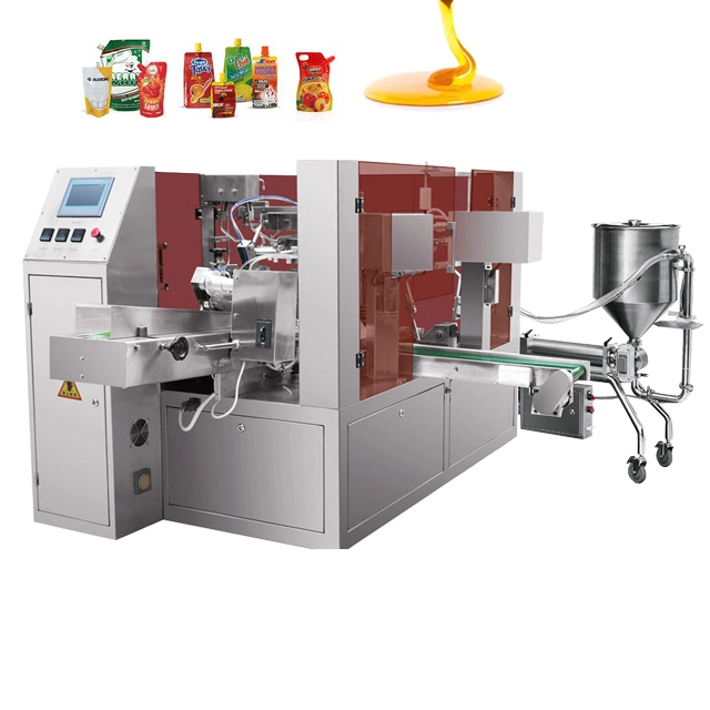 Automatic Multi-Function Detergent Liquid Paste Sauce Packing Machine with Good Service Mr8-200r/300r