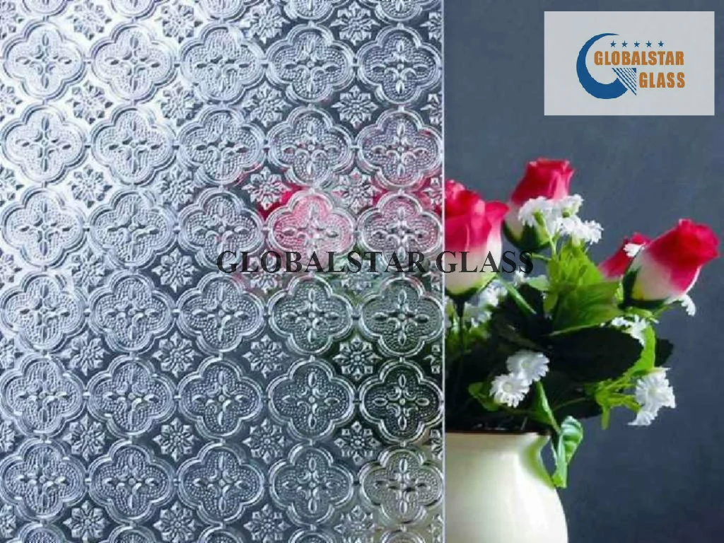 Ultlra Clear Solar Panel/Rolled/Wired Decorative/ Ceramic Frit Pattern/Figured/Patterned Glass for Diamond, Flora, Karatachi, Millennium, Mistlite, Nashij