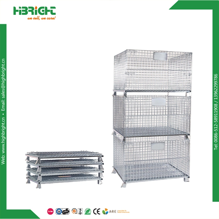 Wire Mesh Euro Pallet Box Cage Container