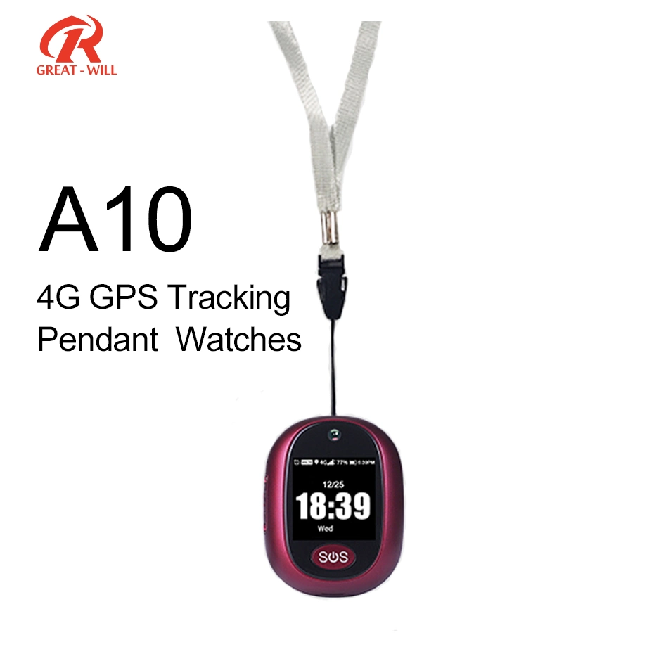 Resistente al agua IP67 Relojes colgante de seguimiento GPS 4G Smart Security GPS Tracker