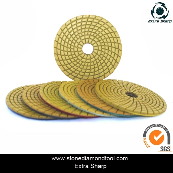 Resin 4 Inch Wet Floor Polishing Pad for Granite and Marble