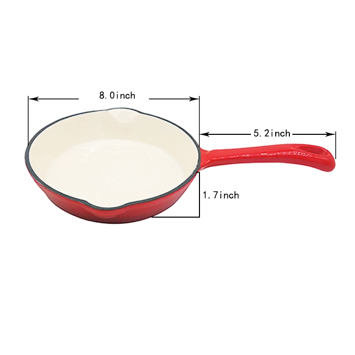 8" directa de fábrica de herramientas de utensilios de cocina clásica de hierro fundido Sartén Frypan Set