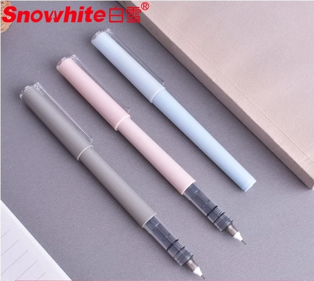 Snowhtie Stationery Liquid Roller Ball Pen Quick Dry Ink, Needle Tip