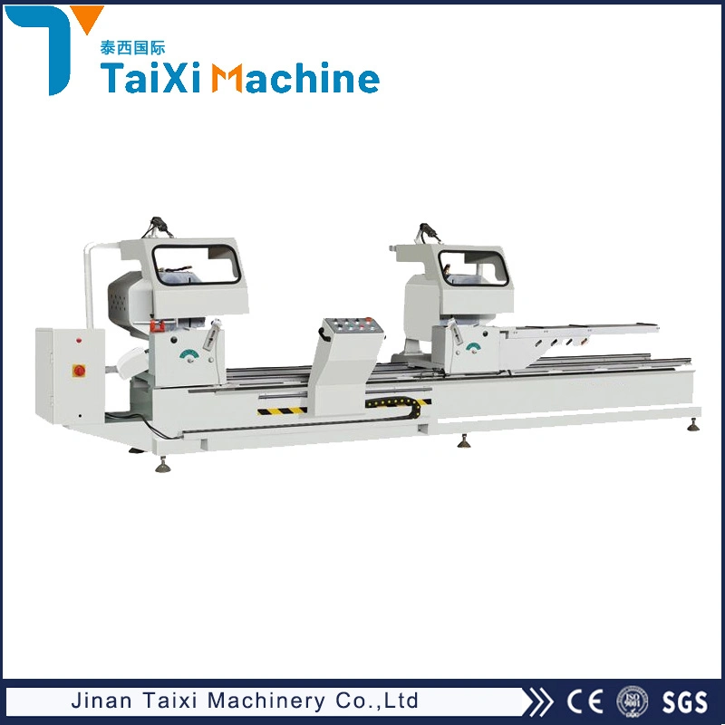 CNC алюминиевый профиль окна механизма обработки двойной алюминиевой головки блока цилиндров Windows режущей машины