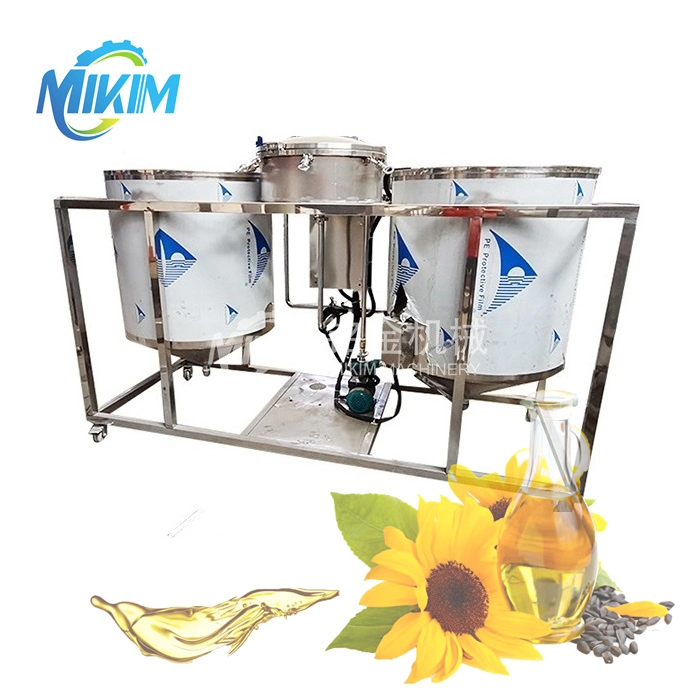 Máquina de Refinería automática 1-50t/día Prensa de aceite para Roaster de semillas Fabricación de filtros línea de producción Refinadora de aceite de palma