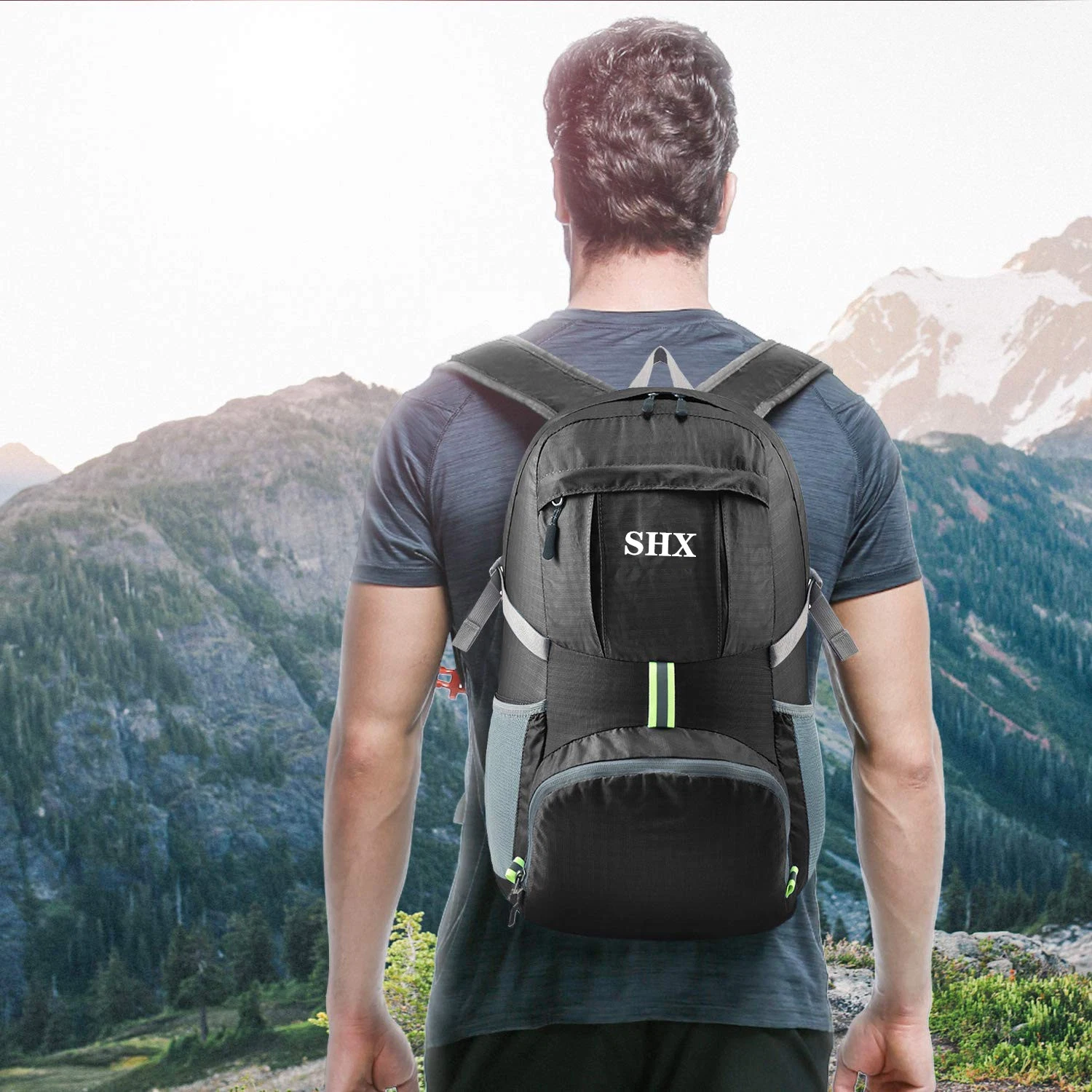 15.6 Inch Travel Backpack Custom College School Student Business Computer Laptop Hiking Shoulder Bag