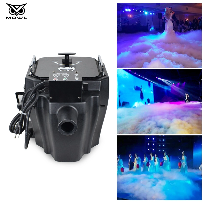 DJ Equipment Wedding 3500W Dry Ice Machine Low Ground Fog Machine Stage Effect Party Water Smoke Machine