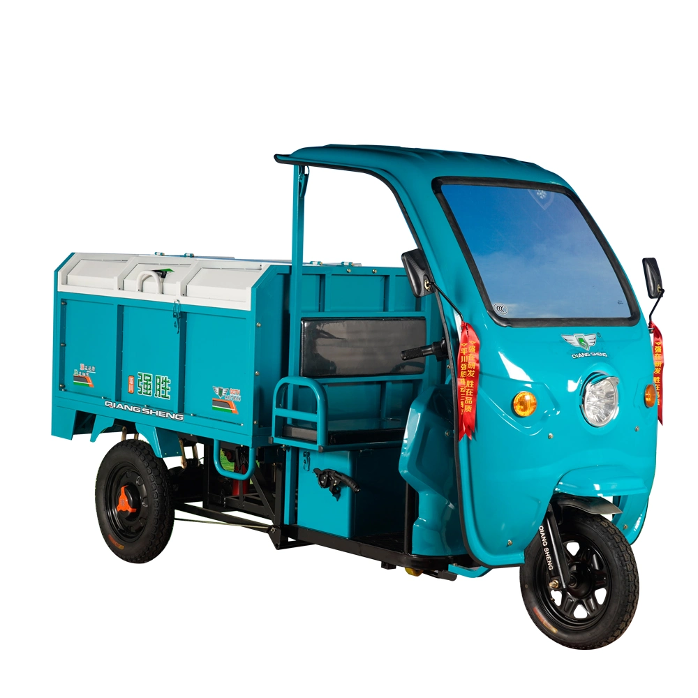 China Made High quality/High cost performance  Qsd Three Wheel Electric Garbage Tricycle Hot Sell Rickshaw for Environment Clean