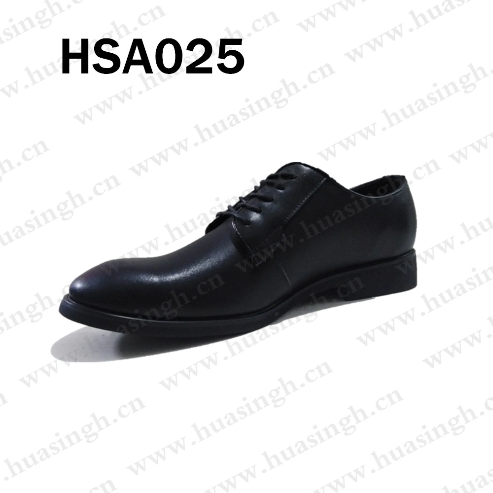 Gww, Qatar Market Popular Top-Level Barton Printed Leather Office Shoe Anti-Slip PU Injection Outsole Men Wedding Shoe Hsa121