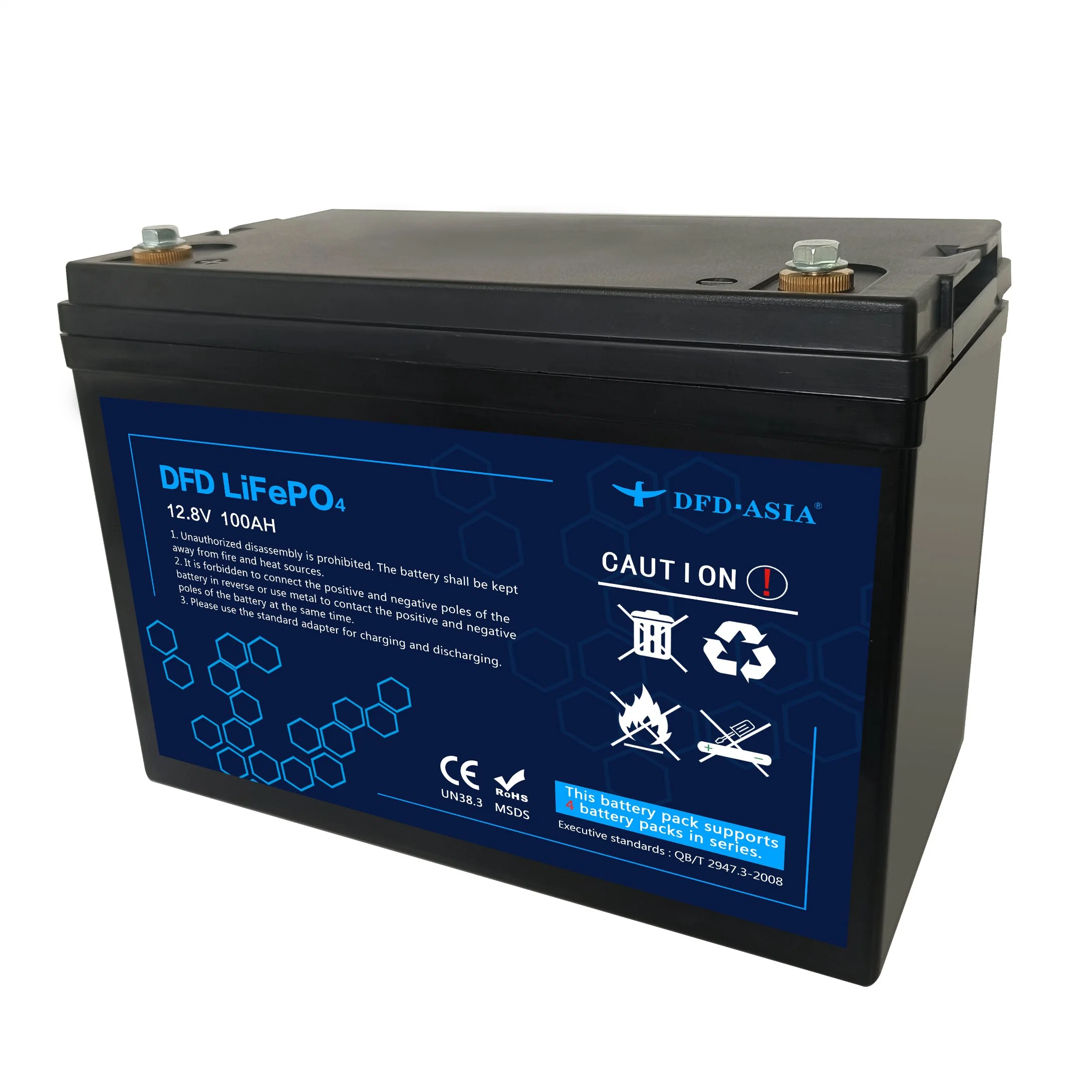 Home Use 12V 100ah 200ah Lithium Ion Battery Pack with Un38.3 CE RoHS Certisficates for Powersupplies, Electric Forklifts