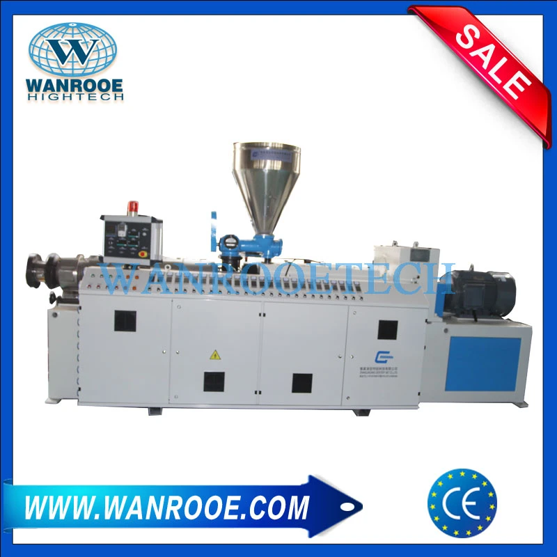 Twin Screw UPVC/PVC/WPC Plastic Sheet Board Profile Pipe Extruder