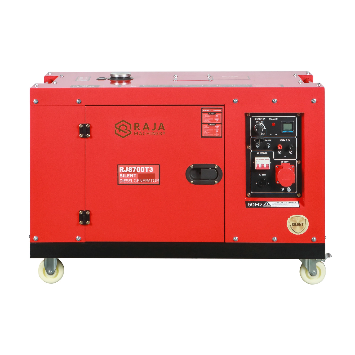 Fully Enclosed Box 50HZ 7KVA 7KW 7000W Silent Generators