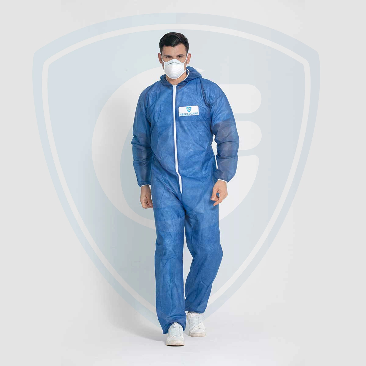 Disposable/Waterproof/Nonwoven/Plastic/CPE/PE/PP+PE/PP/SMS/Microporous/Polypropylene Protective Gown, Type5/6 Coverall