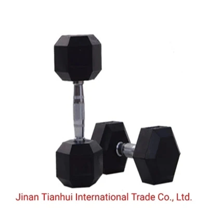 Gym Use High Advanced Rubber Coated Dumbbell