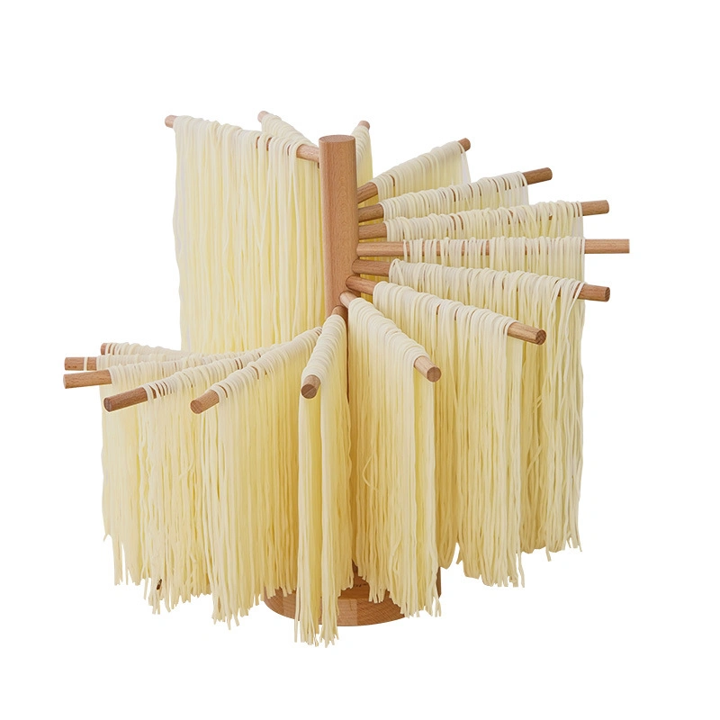 Foldable Kitchen Wooden Bamboo Food Spaghetti Noodle Pasta Drying Rack