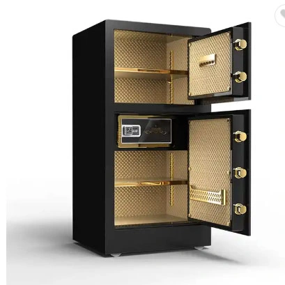 2 Door Electronic Secure Deposit Steel Safe Box for Money Storage Safe Box Home Office Safe Locker