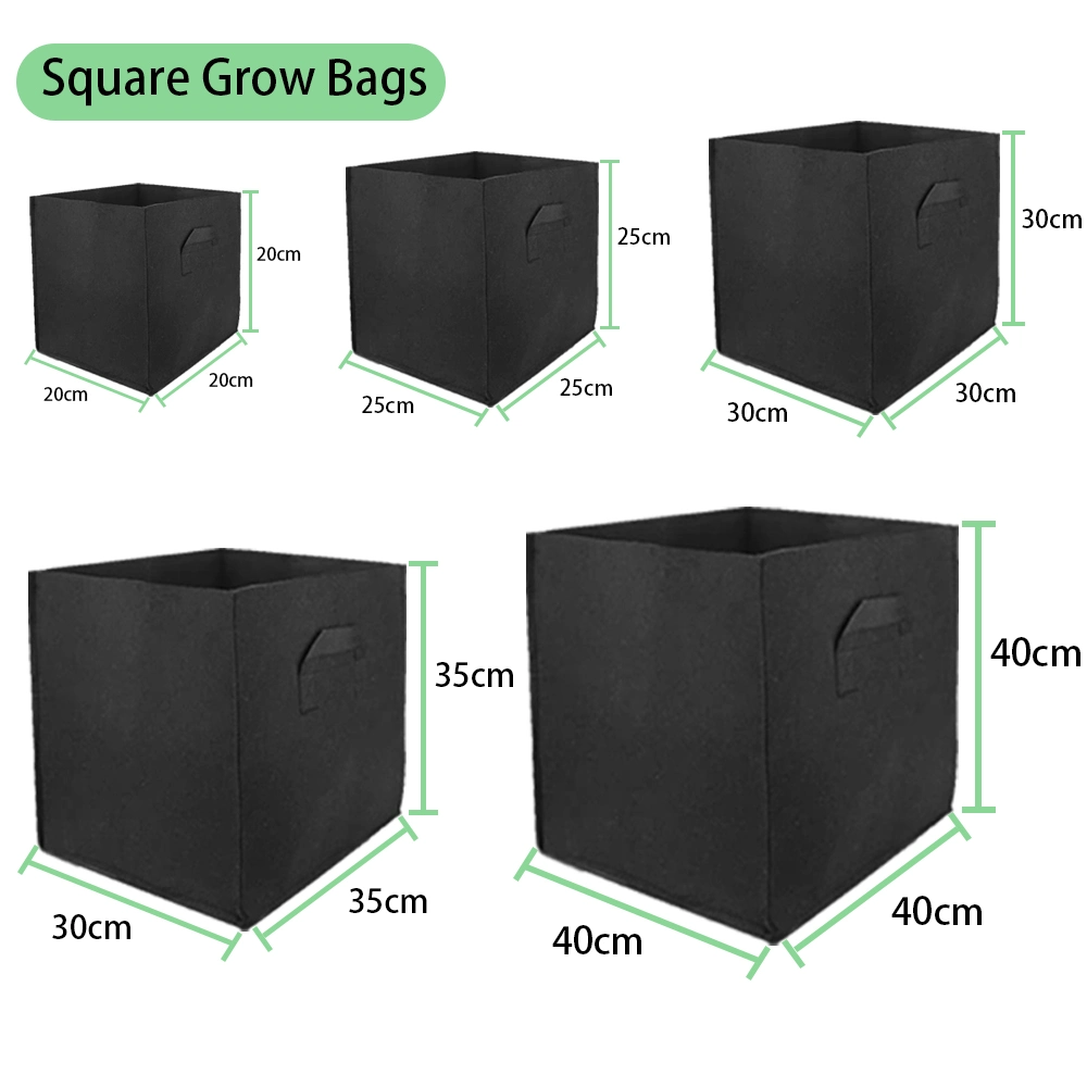 Garden Supply Rectangle Felt Biodegradable Lifestyle Carrot Fabric Grow Bags for Vegetables Flower