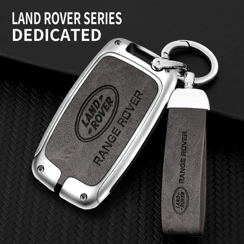 Fashion Zinc Alloy Leather TPU Protection Car Key Case for Land Rover