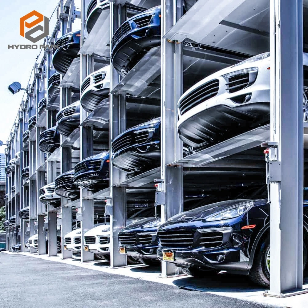 Mechanical Hydraulic 4 Post Car Rack Parking Lifts Equipment for Storage