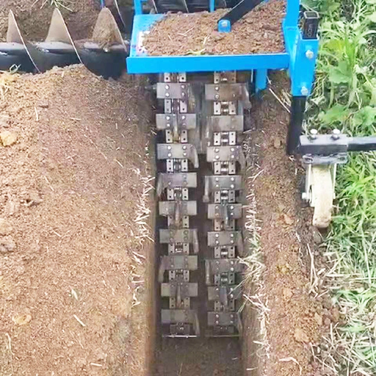 Road Trenching Cable Fiber Optic Ditch Digger Trenching Machine