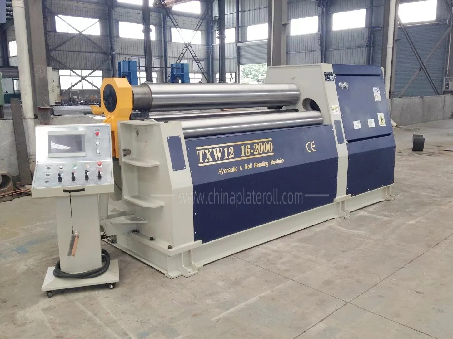 Hydraulic 4 Roll Plate Bending Machine, Sheet Metal Roller for Sale