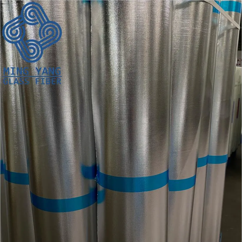 High quality/High cost performance  Waterproof Flame Resistance Aluminum Fiberglass Cloth Product for Sale