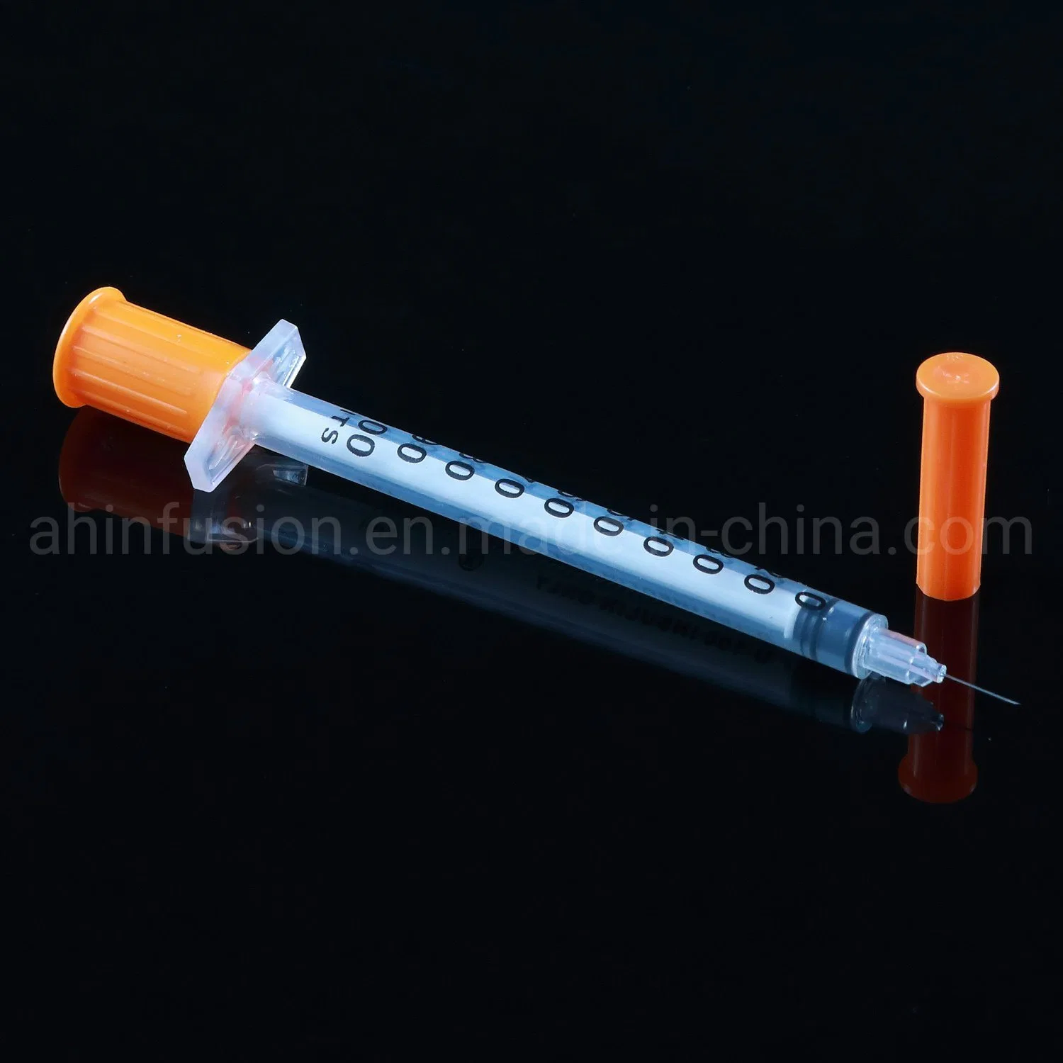 High quality/High cost performance Plastic Sterile Disposable Insulin Syringe with Needle