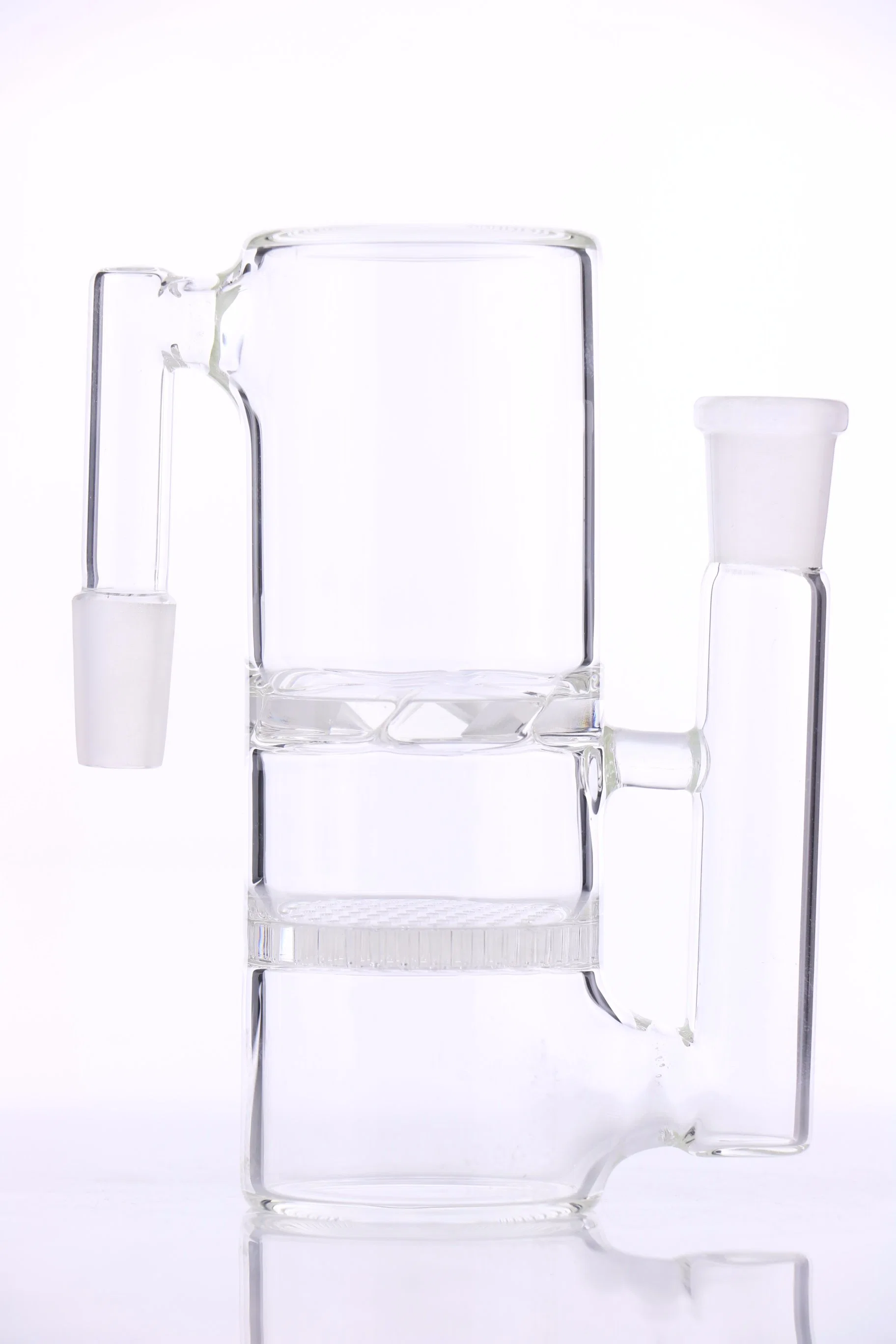 Ash Catcher Honeycomb+Tornado del tubo de Perc Ashcather 18.8-18.8mm de tubo de agua de cristal