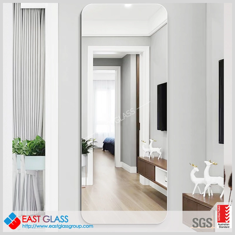 4mm, 5mm, 6mm Frameless Glass Silver Mirror Price for Bathroom